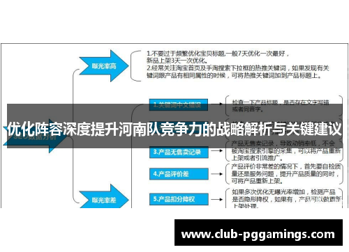 优化阵容深度提升河南队竞争力的战略解析与关键建议 优化阵容深度提升河南队竞争力的战略解析与关键建议